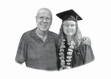 Load image into Gallery viewer, Black & White Graduation Portrait