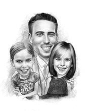 Load image into Gallery viewer, Color Portrait with a large object & drawn background