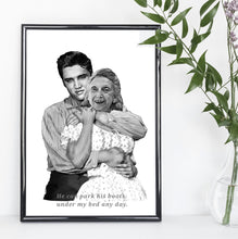 Load image into Gallery viewer, Black & White Portrait with a character