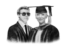 Load image into Gallery viewer, Black &amp; White Graduation Portrait
